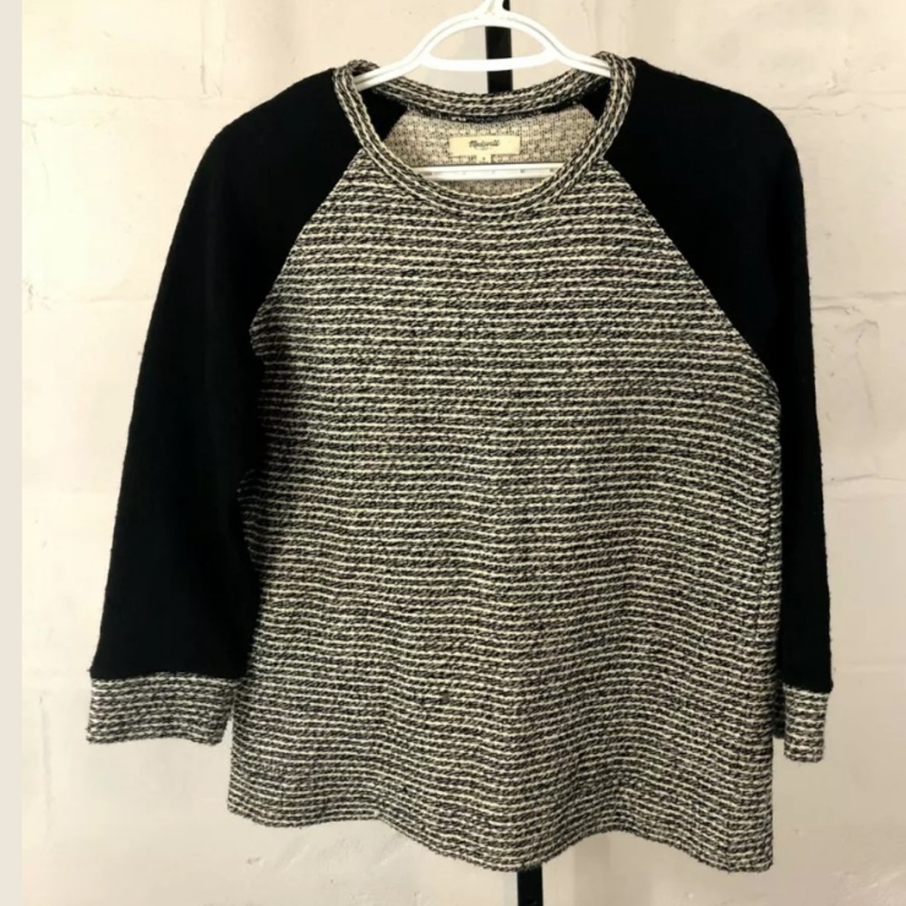 Madewell Textured Raglan Pullover Sweater - Picture 2 of 6